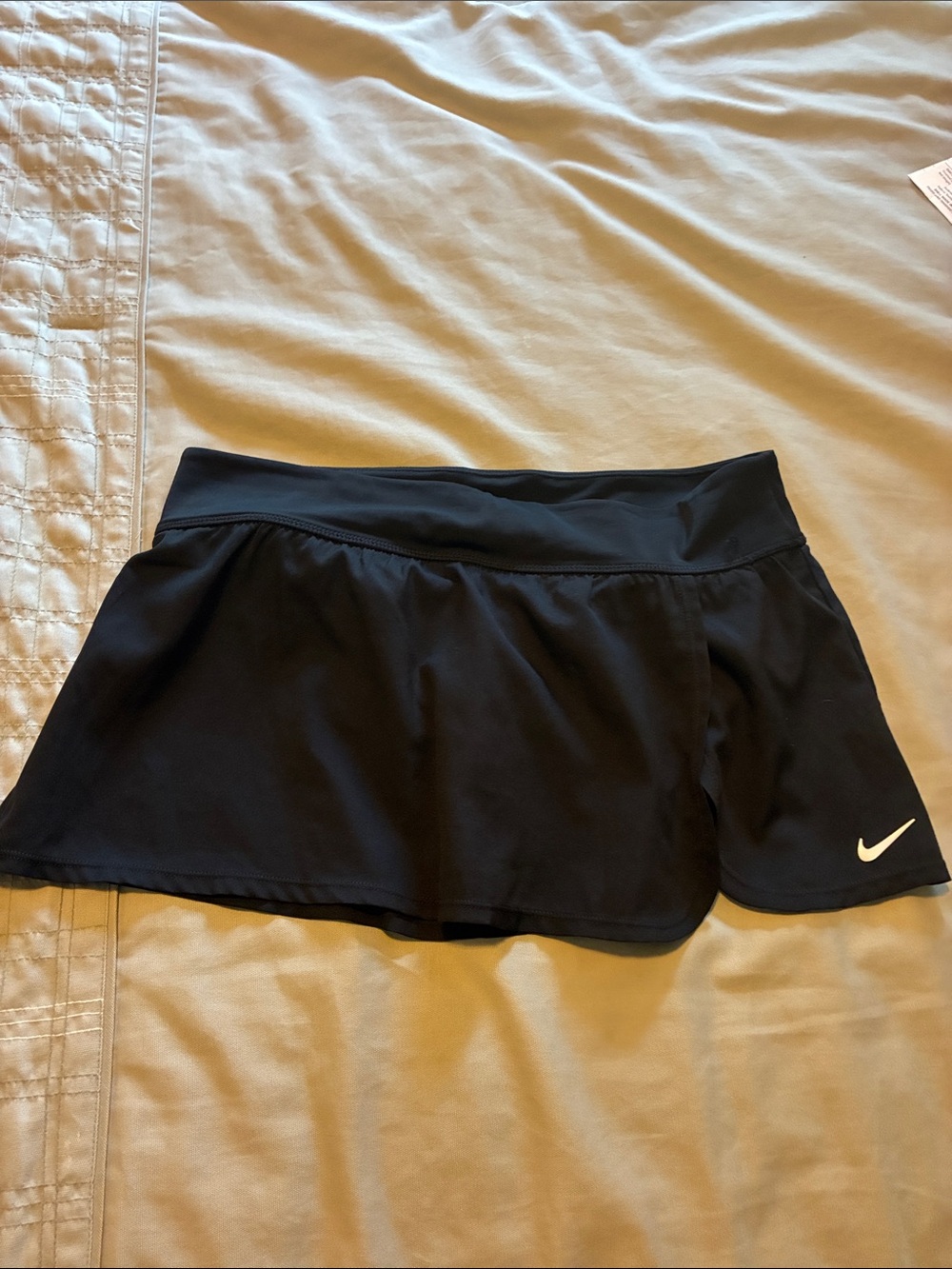 Nike Black Women's Athletic Skort with White Swoosh
